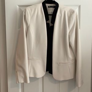 New York & Co White/Black blazer size 12